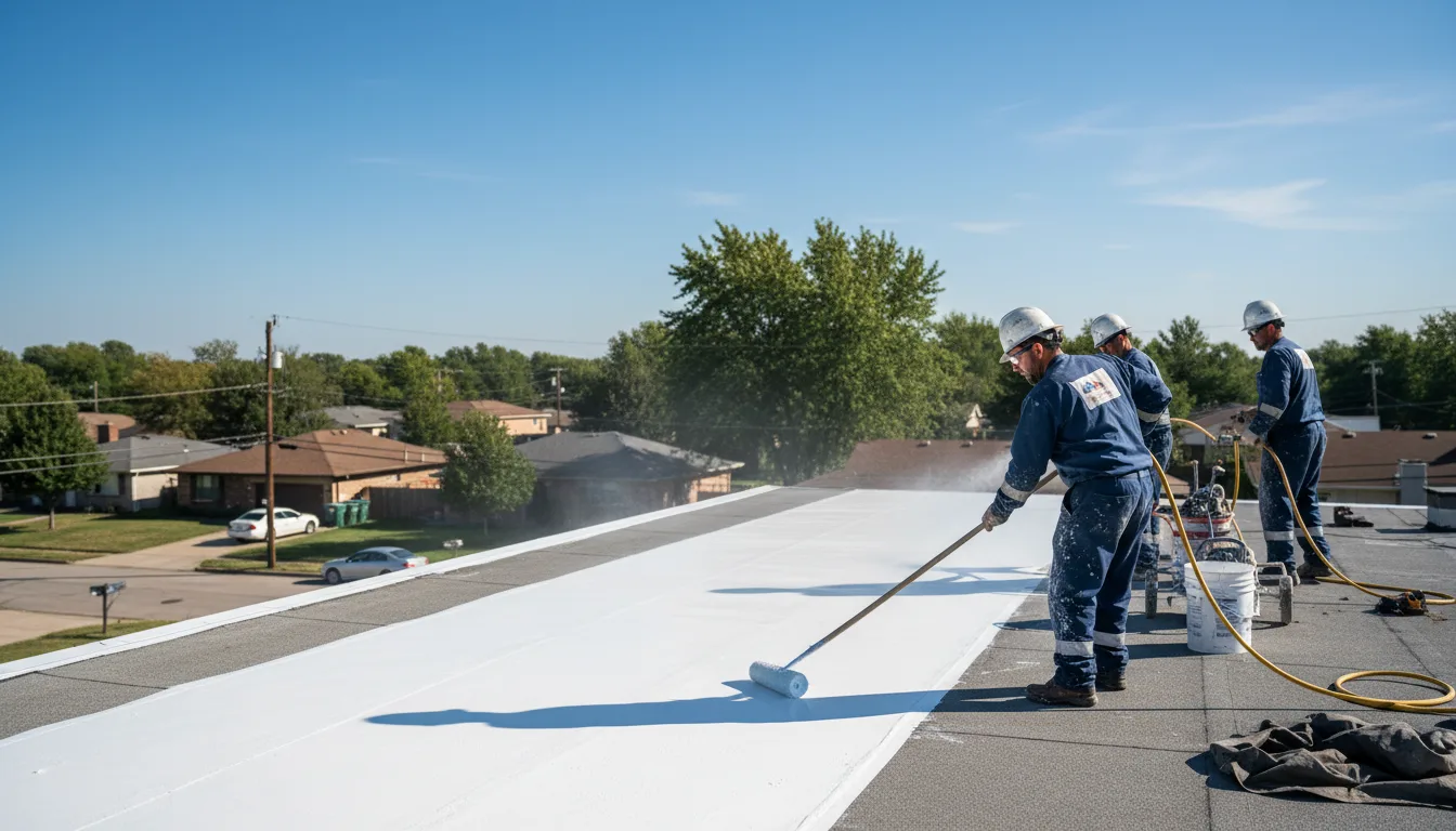 Commercial roof coating in Maple Hill, KS near me